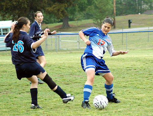 <FONT SIZE=6>Soccer Shutout</font><br><FONT SIZE=4>Lady Warriors blank Southern in league matchup</FONT>